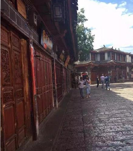 丽江古城街道风景微信图片