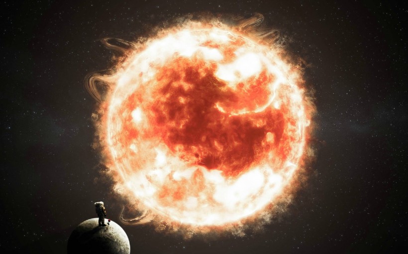 金灿灿的太阳微信图片 太阳系