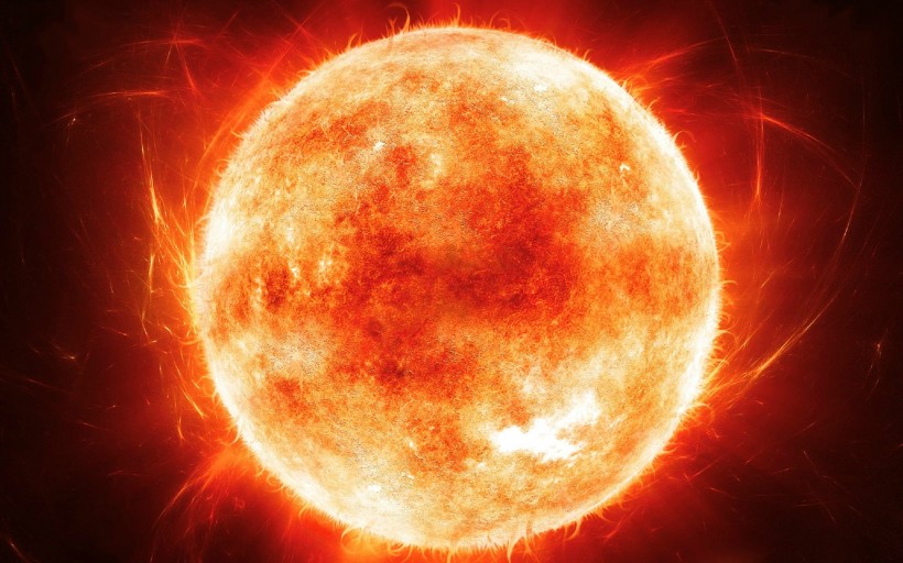 金灿灿的太阳微信图片 太阳系