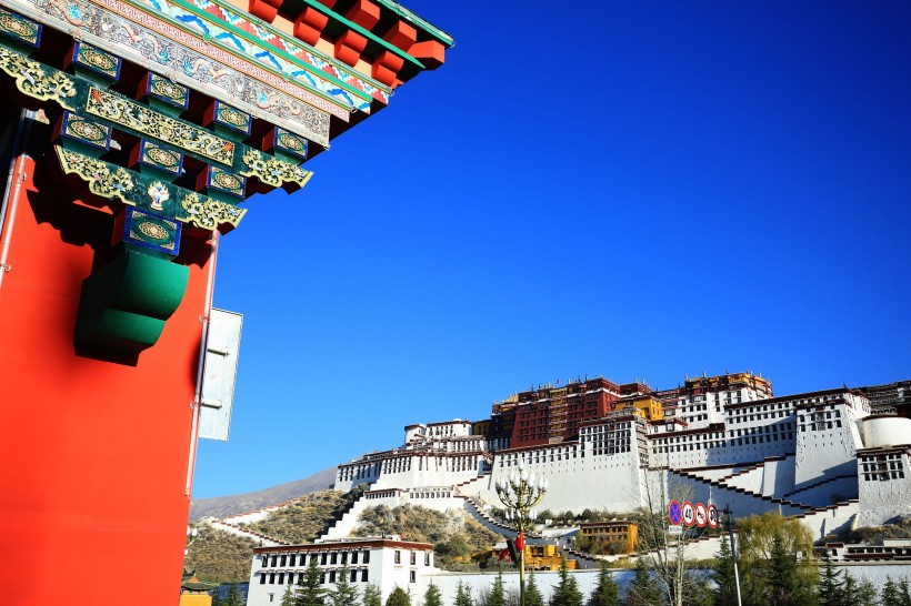 西藏布达拉宫微信图片 世界文化遗产