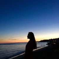 微信女生头像 海边唯美