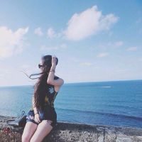 微信女生头像 海边唯美