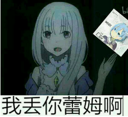 丢你蕾姆微信表情包 我丢你蕾姆！