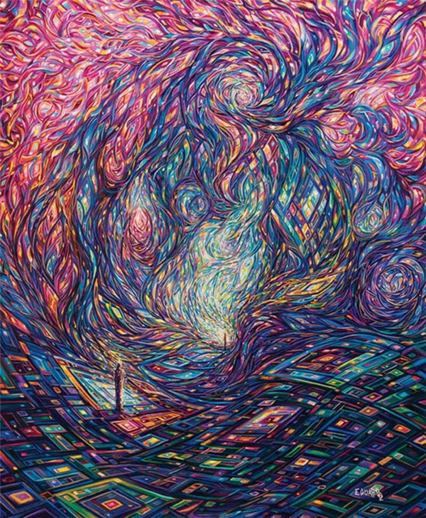 唯美抽象派几何概念艺术微信图片 抽象派