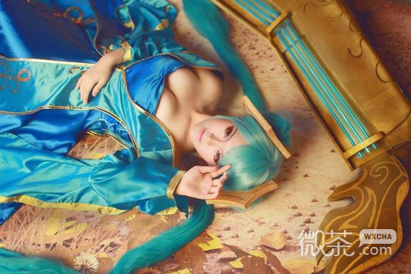 LOL琴瑟仙女娑娜Cosplay微信图片 我用意念传达给您