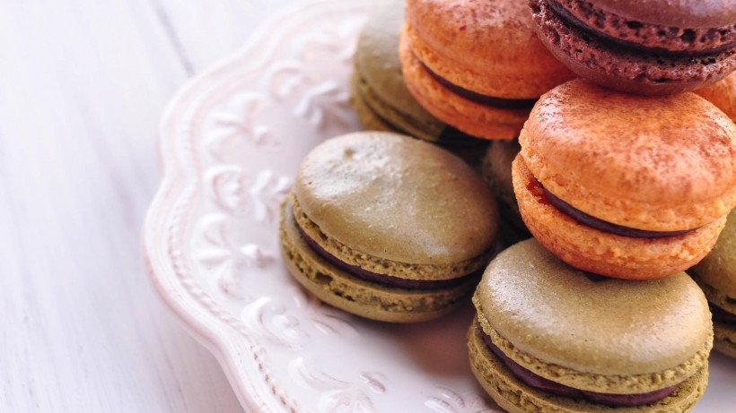 唯美美味甜点马卡龙微信图片 法式小圆饼