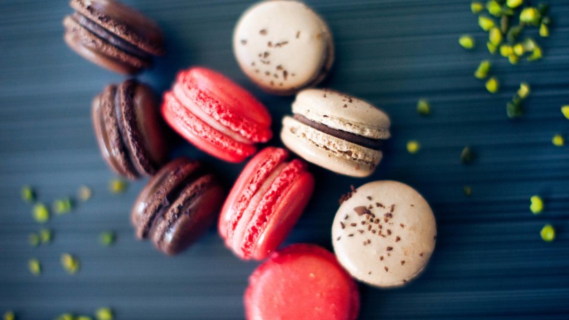 唯美美味甜点马卡龙微信图片 法式小圆饼