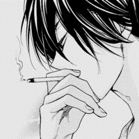 微信手绘男生吸烟头像黑白超拽 你若有颗不屈的灵魂