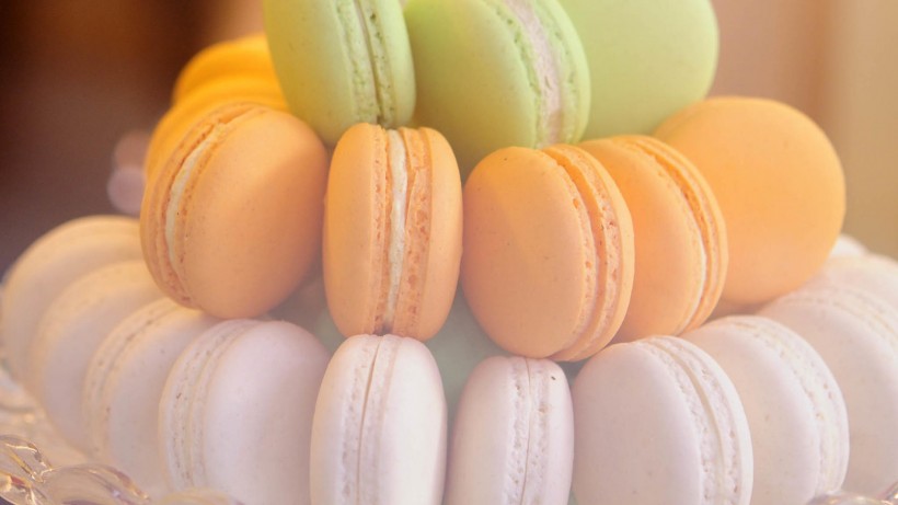 唯美美味甜点马卡龙微信图片 法式小圆饼