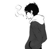 微信手绘男生吸烟头像黑白超拽 你若有颗不屈的灵魂