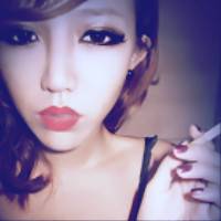 伤感抽烟女神当眼泪流下来微信头像 分开也是另一种明白