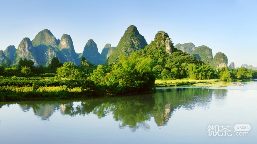 自然山水微信高清图片  山明水秀