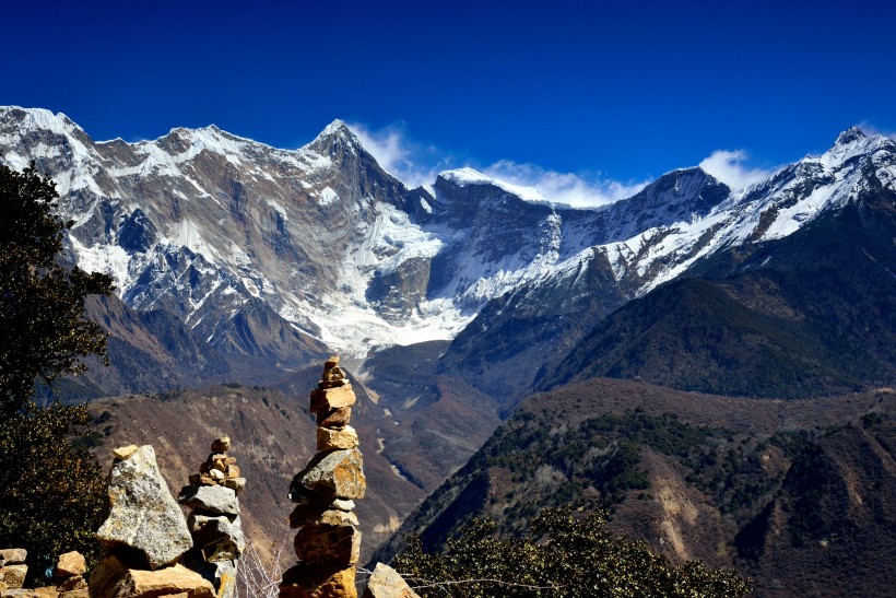 西藏南迦巴瓦峰风景微信图片 有“西藏众山之父”之称