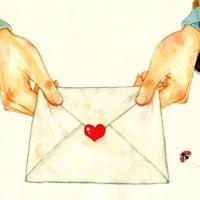 微信手绘水染画卡通头像 不留给我一丝机会