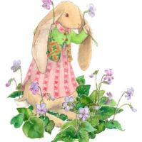 微信手绘水染画卡通头像 不留给我一丝机会