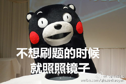 考研党的熊本熊微信表情包 考研就考烟！