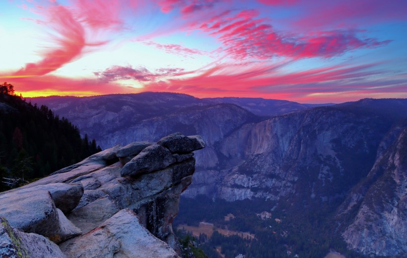 美国加州优山美地国家公园风景微信图片