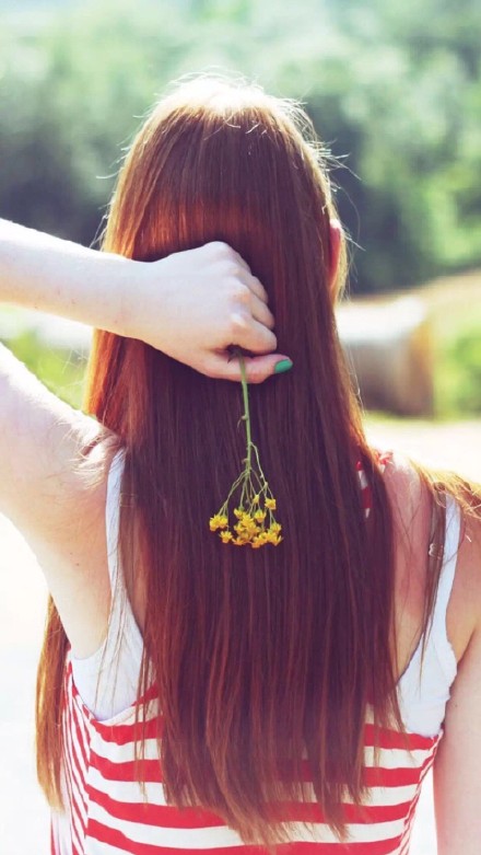 唯美美女背影微信图片 犹抱琵琶半遮面！