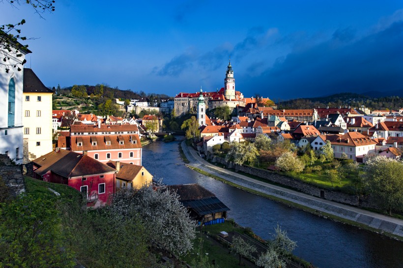 捷克克鲁姆洛夫风景微信图片 世界文化遗产之一