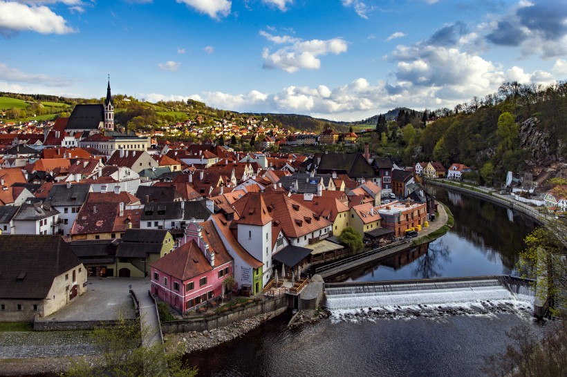 捷克克鲁姆洛夫风景微信图片 世界文化遗产之一