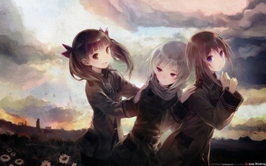 唯美闺蜜动漫微信图片 如影随形