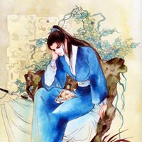 精选微信唯美凄凉古风男生头像 暗香浮动月黄昏