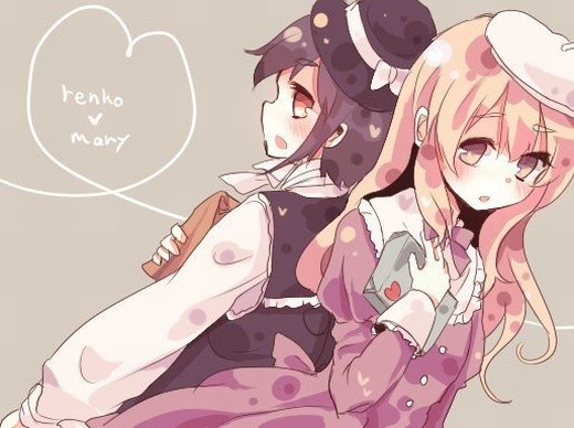 唯美闺蜜动漫微信图片 如影随形