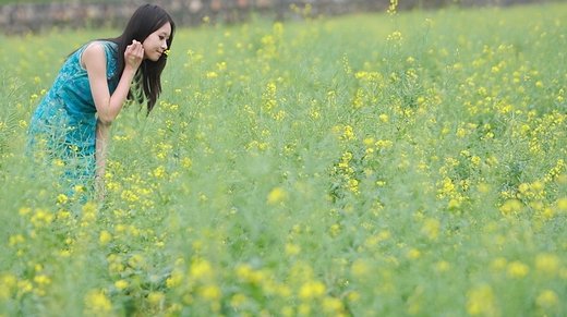 唯美花与美女微信高清图片 如花似玉