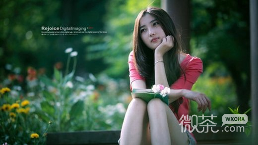唯美花与美女微信高清图片 如花似玉