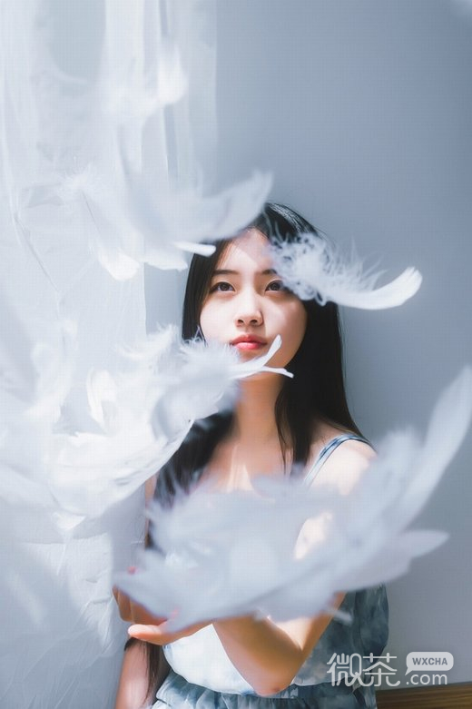 唯美女孩写真微信图片 亭亭玉立