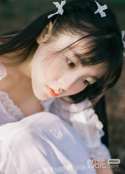 唯美女孩写真微信图片 亭亭玉立