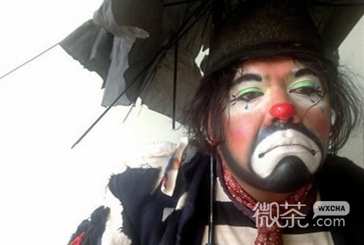 伤心小丑微信图片 哀思如潮