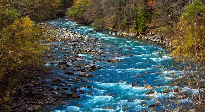 四川达古冰川风景微信高清图片 山清水秀