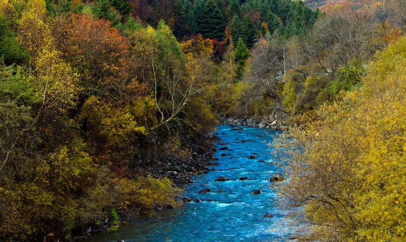 四川达古冰川风景微信高清图片 山清水秀