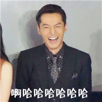 胡歌大笑版文字微信表情包 就像吃了炫迈