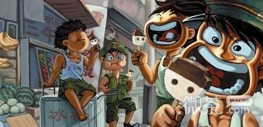 唯美意境怀念近漫画微信图片 回不去的童年