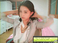 美女动态微信表情包 可爱调皮女主持人