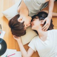 微信情侣头像 在对的时间遇见你