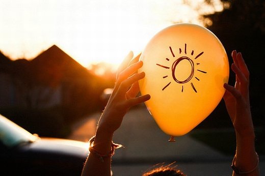 唯美意境气球微信高清图片