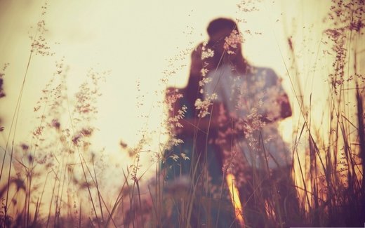 唯美黄昏意境微信高清图片 日落西山