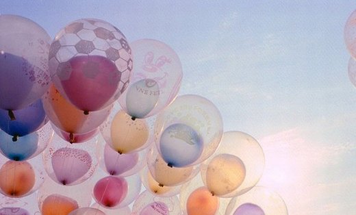 唯美意境气球微信高清图片