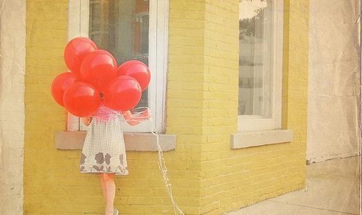 唯美意境气球微信高清图片