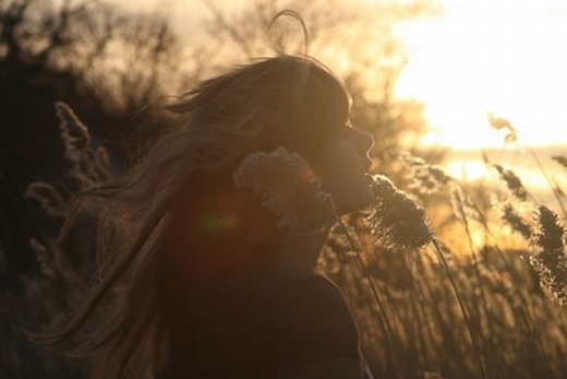 唯美黄昏意境微信高清图片 日落西山