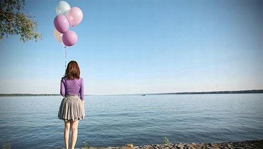 唯美意境气球微信高清图片