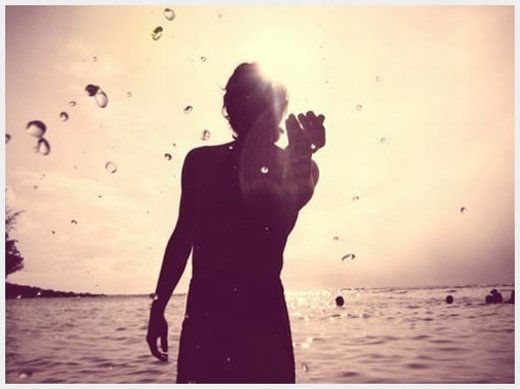 唯美黄昏意境微信高清图片 日落西山