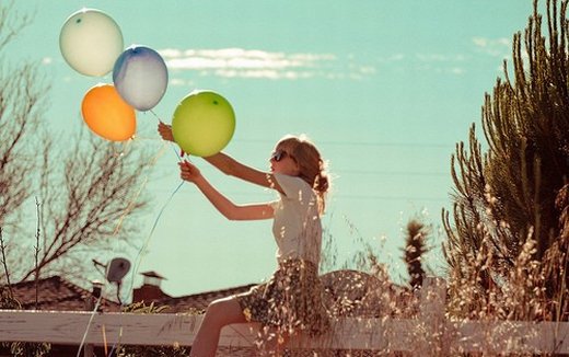 唯美意境气球微信高清图片