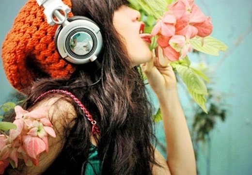 唯美听歌意境的微信图片 轻歌曼舞