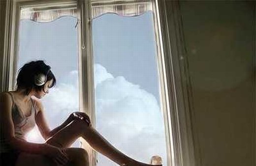 唯美听歌意境的微信图片 轻歌曼舞