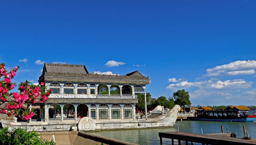 颐和园风景微信高清图片 蓝天白云