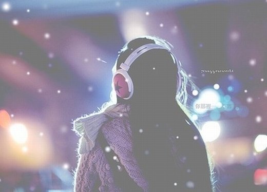 唯美听歌意境的微信图片 轻歌曼舞